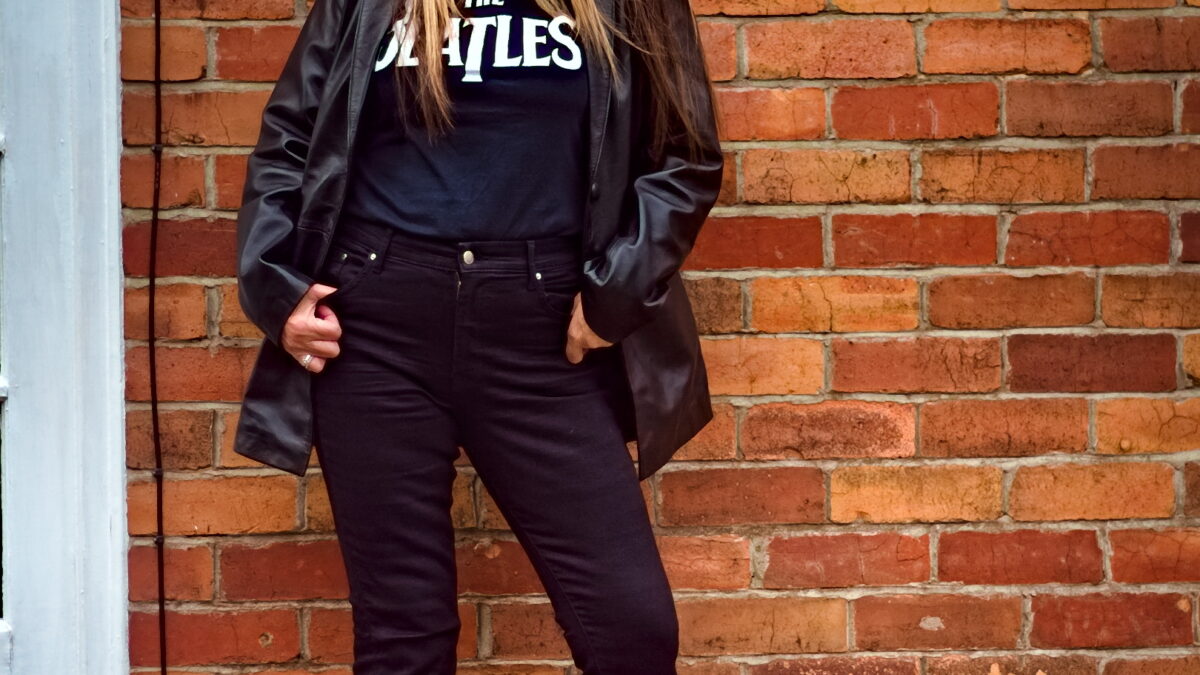 Little suzie Vegan Leather Belted Jacket